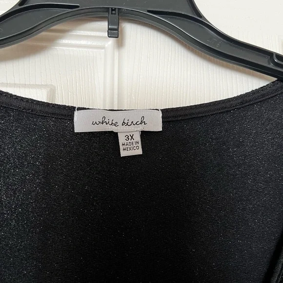 White Birch Crossover Wrap Dress - 3X - Picture 3 of 6